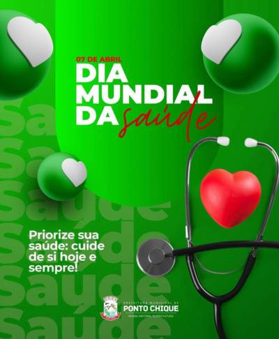 Homenagem ao Dia Mundial da Saúde.