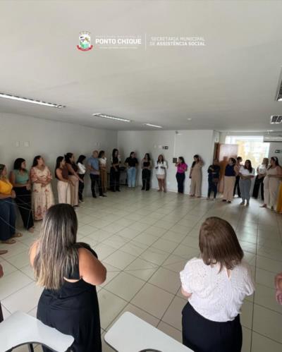 Município de Ponto Chique integra oficina da Sedese-MG sobre o planejamento e a organização da Assistência Social.
