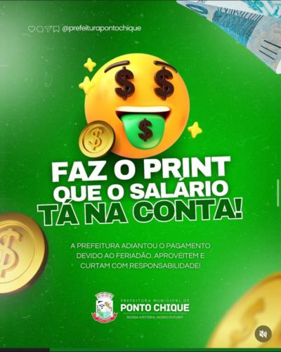 O pagamento do salário referente ao mês de fevereiro já está disponível em sua conta. Confiram seus extratos bancários e aproveitem!
