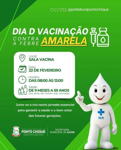 Dia D Vacinação Contra a Febre Amarela.