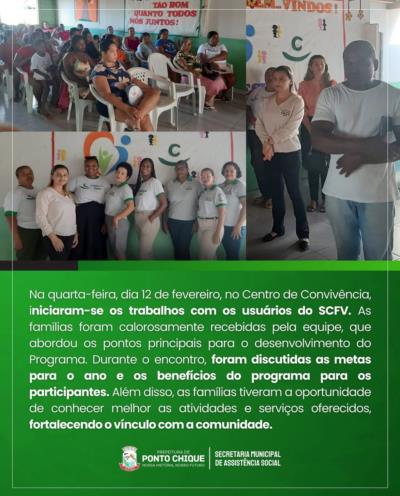 SCFV inicia atividades de 2025 com acolhimento e planejamento no Centro de Convivência.