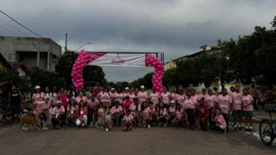 Corrida, caminhada e ciclismo em comemoração ao dia internacional da mulher